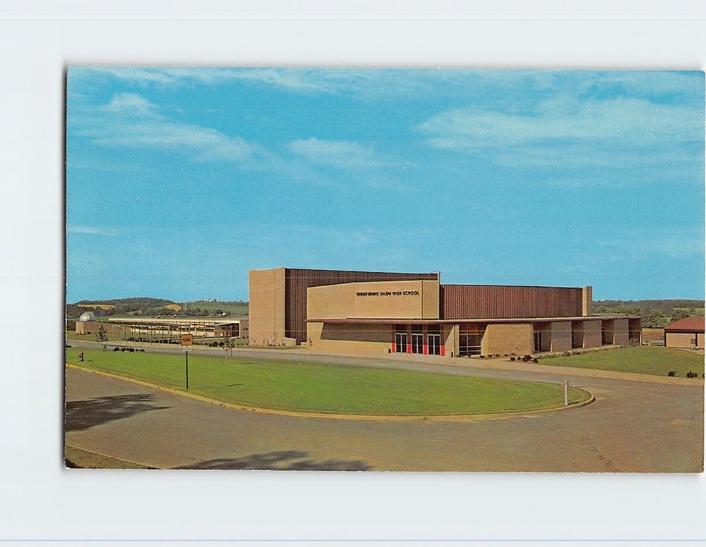 Postcard Greensburg Salem Senior High School Greensburg Pennsylvania USA