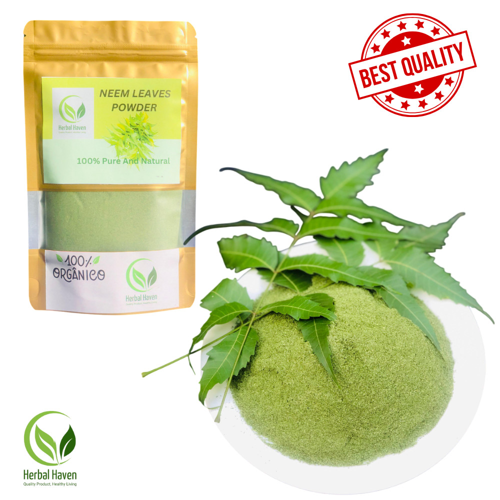 Organic Dried Neem Leaf Powder (Azadirachta indica) Natural  Skincare 100% Pure