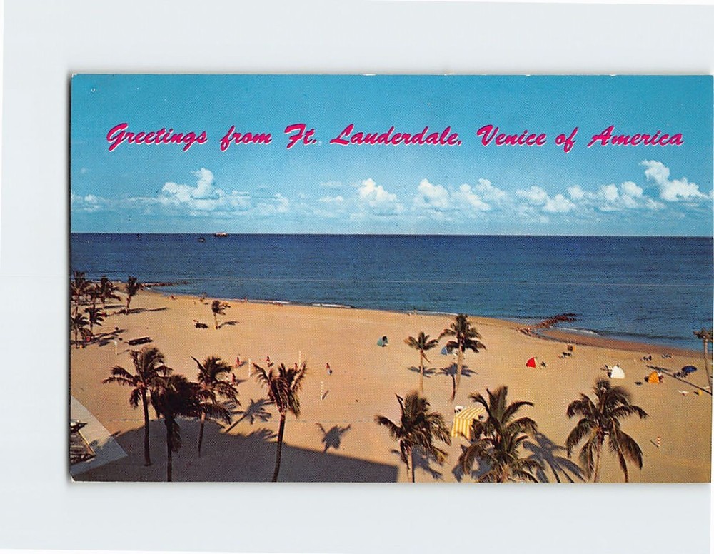 Postcard Fort Lauderdale Beach Florida USA