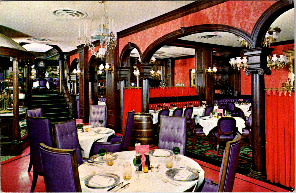 Vintage Postcard The Tenderloin Room St Louis Missouri Elegant Interior