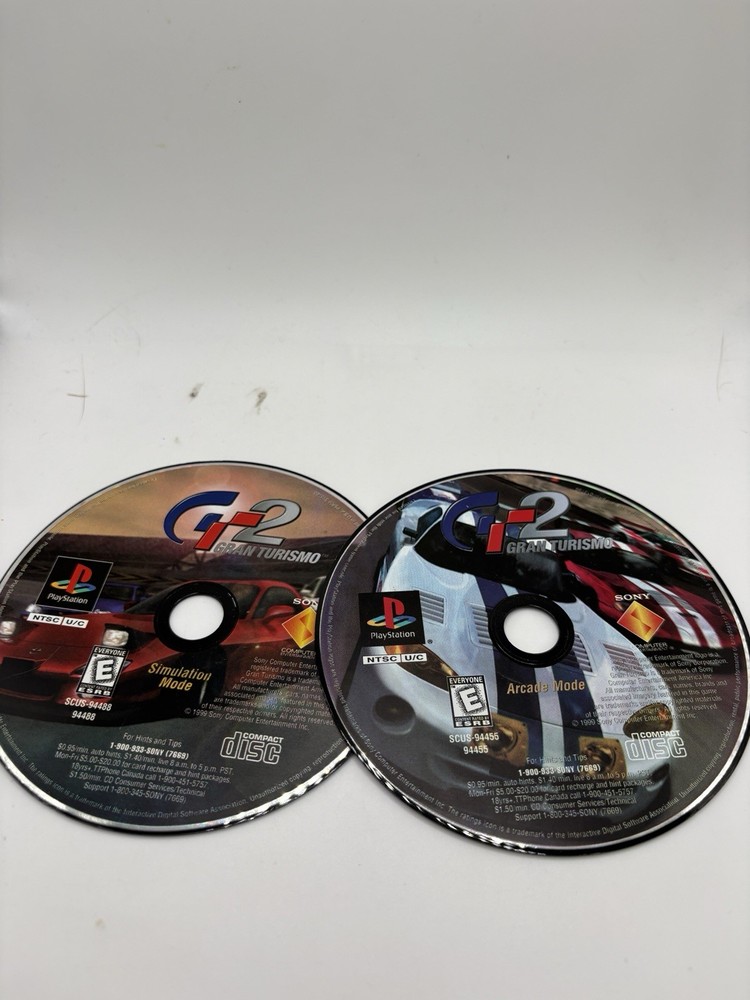 Gran Turismo 2 (Sony PlayStation 1, 1999) 2 DISC SET ONLY TESTED