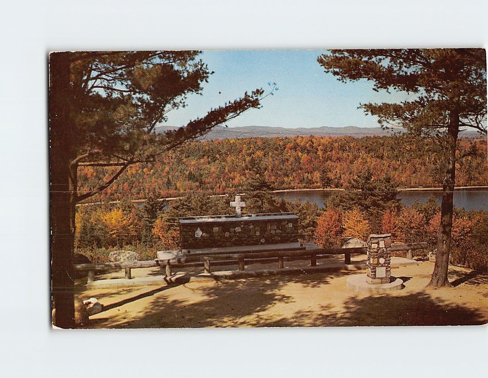 Postcard Altar of the Nation Cathedral of the Pines Rindge New Hampshire USA