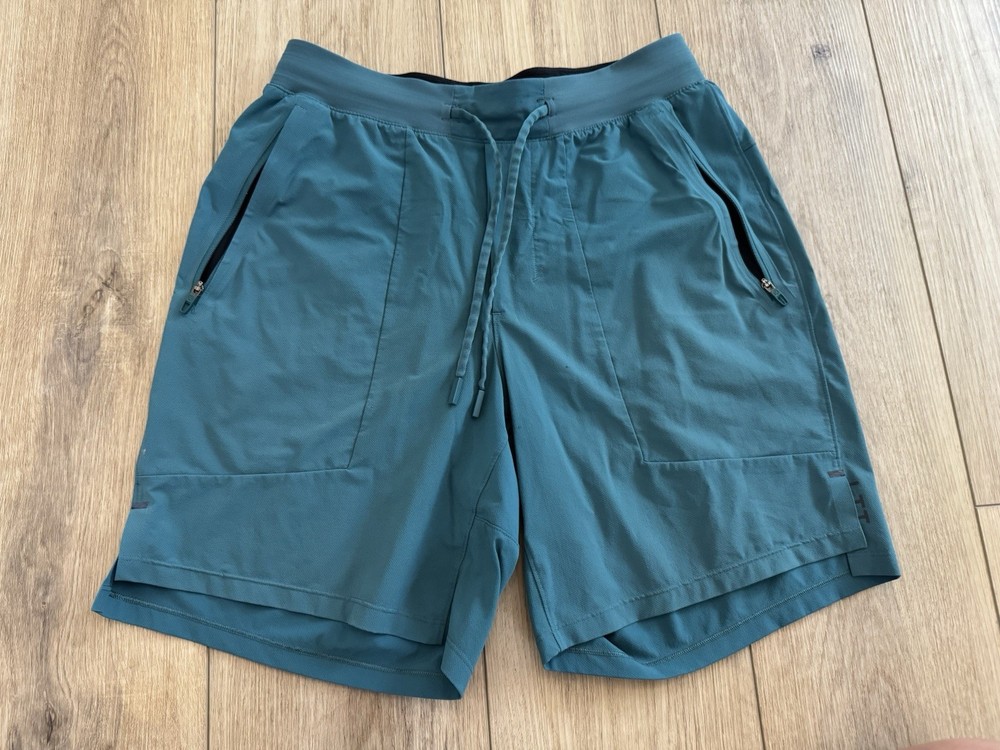 Lululemon Men’s Teal Solid Athletic Shorts S License To Train Gym Short