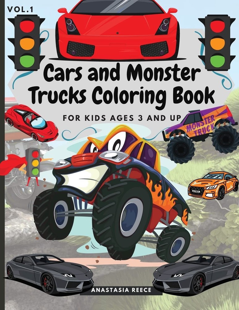 Anastasia Reece Cars and Monster Trucks Coloring Book Fo (Paperback) (UK IMPORT)All Tariffs and Duties included - no additional charges