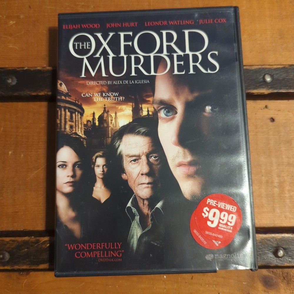 Oxford Murders DVD (2008) – Mystery Thriller Starring Elijah Wood & John Hurt