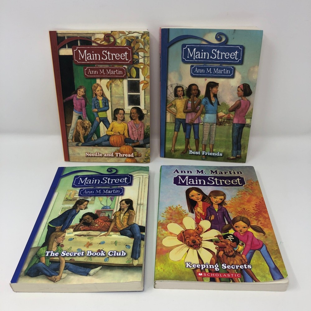 Main Street Series by Ann M. Martin Lot 4 Books Paperback 2 4 5 7