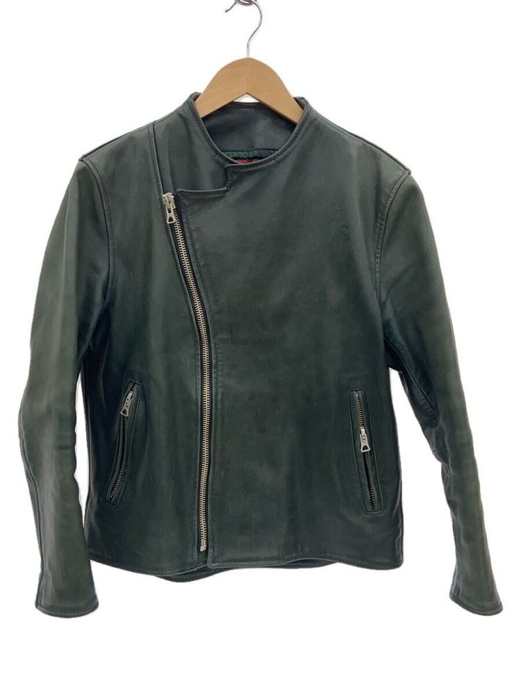Brunaboinne Green Horse Leather Blouson Jacket 5080 174