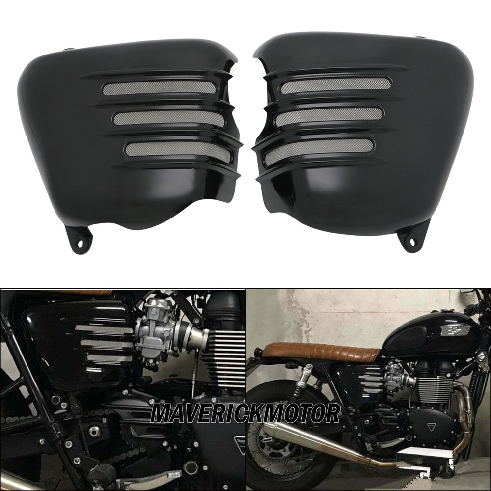 Battery Side Panel Cover For Bonneville T100 SE ACE Thruxton 900 Scrambler 01-15-image