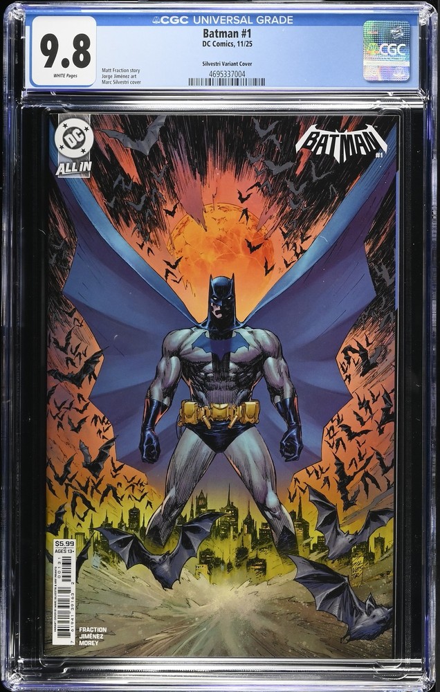 Batman 1 CGC 9.8 Silvestri Variant Cover