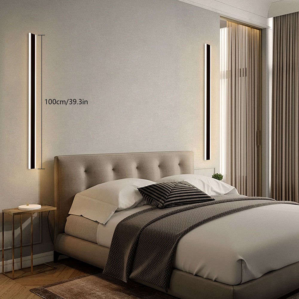 Modern Outdoor Wall Light, Wall Mount Lighting Fixture, 2Pcs Wall Lights