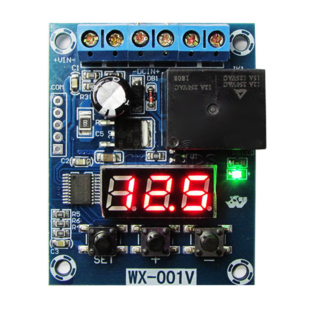0-99.9V Voltage Detection Relay DC 12V Charging and Discharging Detection Module