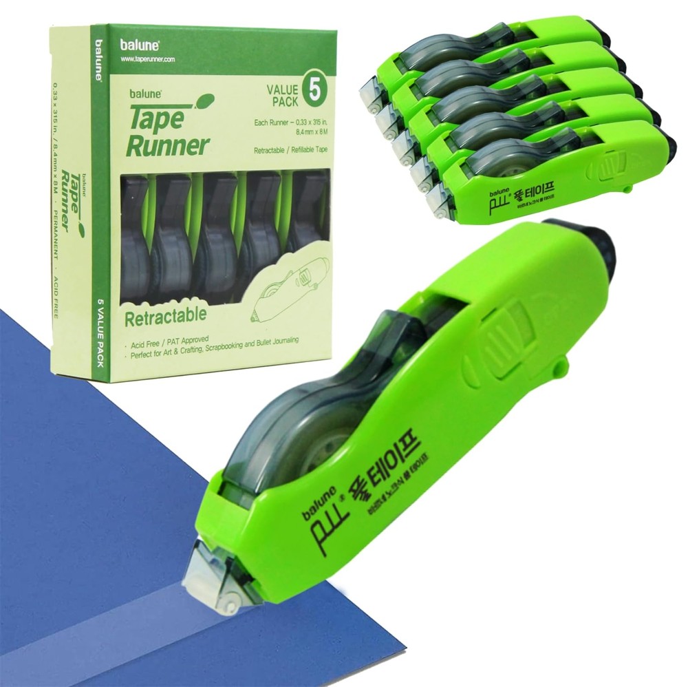 - Double Sided Adhesive with Dispenser Roller Included - Acid Free, Sticky, T...-image