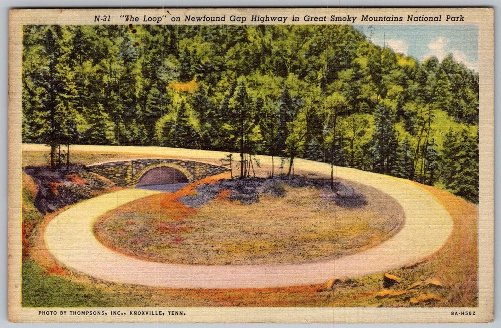 Vtg Postcard Newfound Great Smoky Mountains National Park, TN 1930s