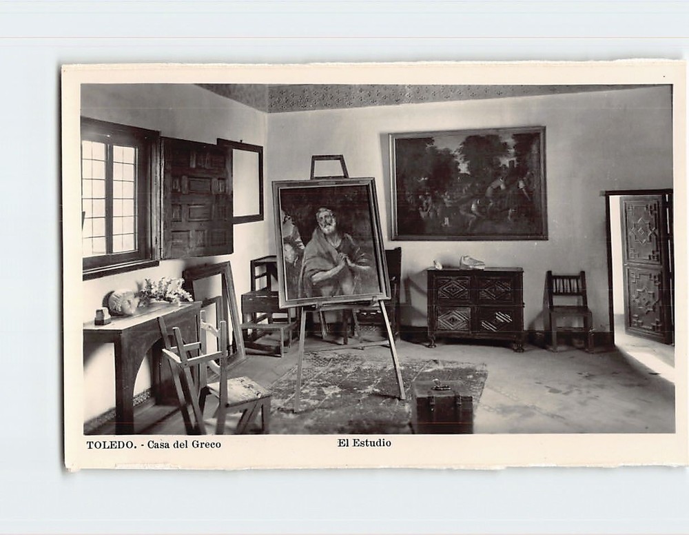 Postcard El Estudio Casa del Greco Toledo Spain