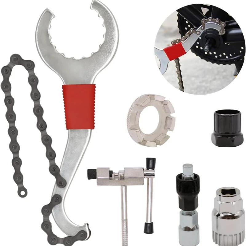 Bicycle Tool Set, 6-piece, Professional Bike Repair Tools for Mountain Bike Tool