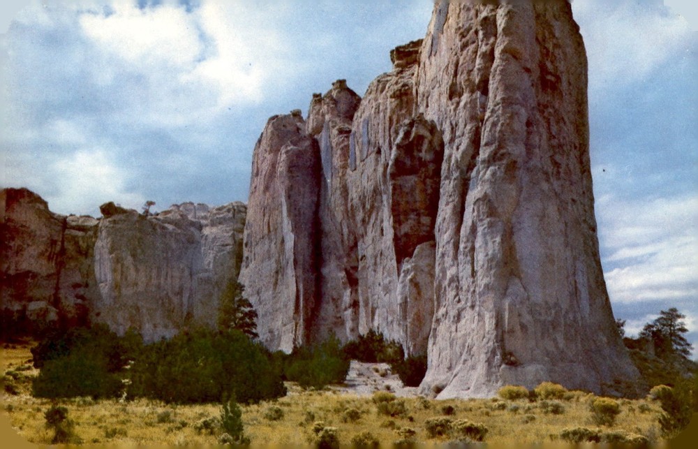 El Morro National Monument, New Mexico, Inscriptions by Spanish Postcard