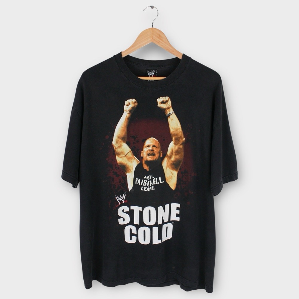 Vintage Stone Cold Steve Austin T-Shirt Black Men’s XL WWE Wrestling
