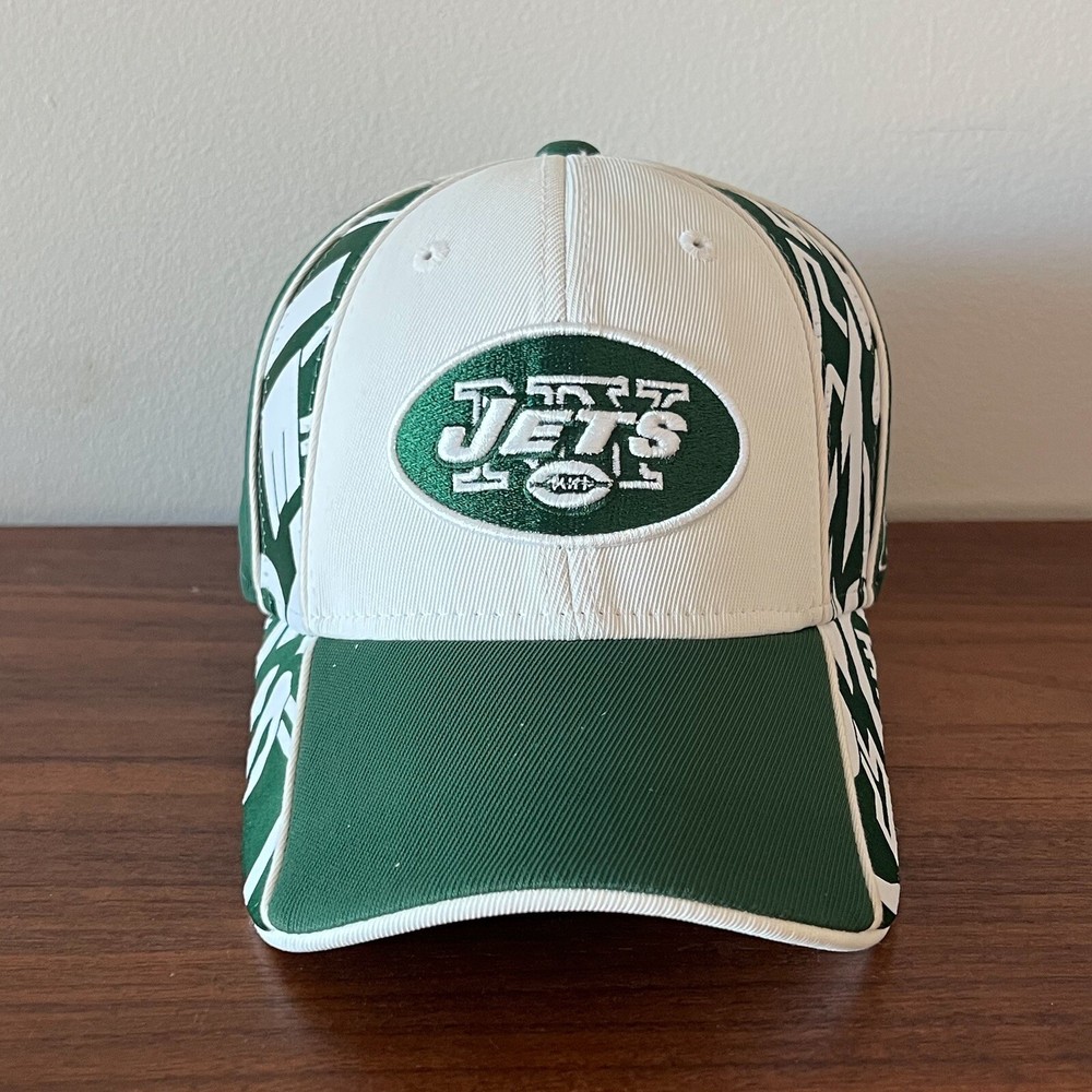 Vintage New York Jets Fitted Hat Reebok NFL Official Sideline Stretch Fit OSFA