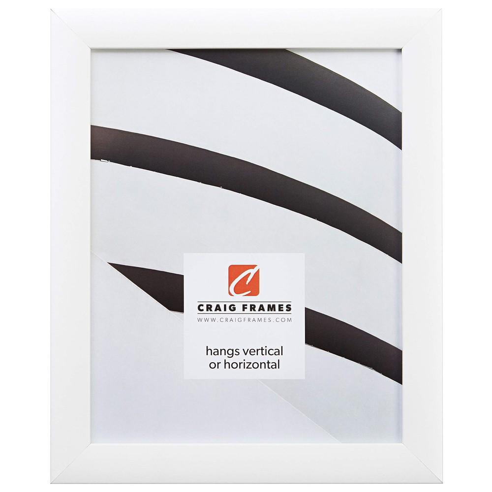 Sleek 4x6-Inch White Picture Frame with 1-Inch Smooth Finish