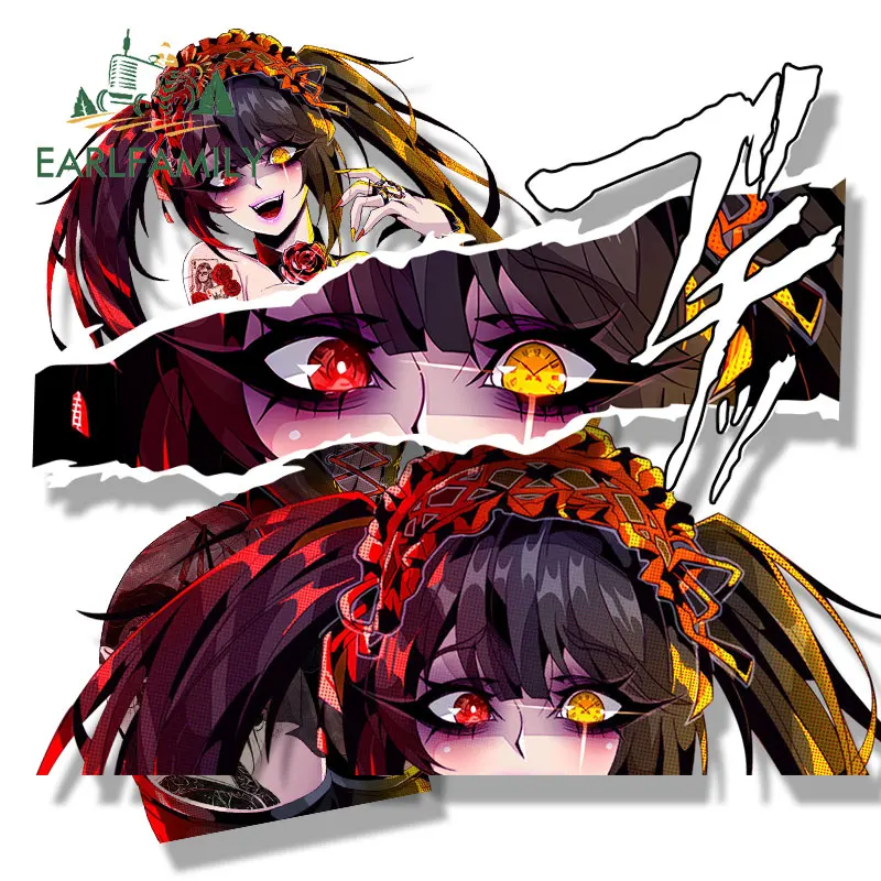 EARLFAMILY 5.1'' Kurumi Fanart Anime Car Decals Tattoo Girl Sexy NSFW Stickers