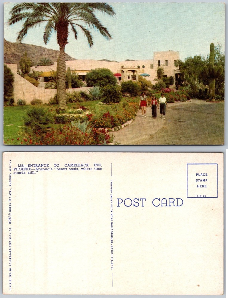 Camelback Inn Entrance Phoenix AZ Postcard