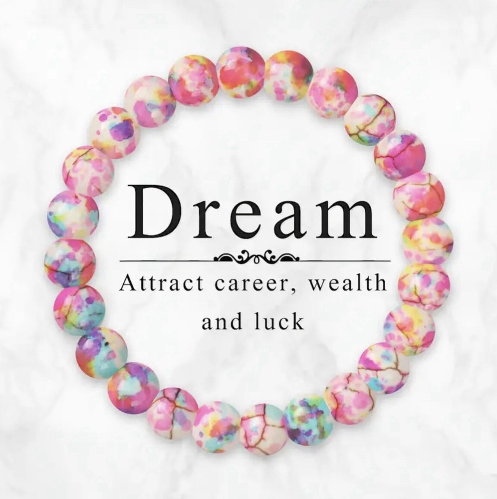 Dream Stone Multicolour Beaded Bracelet for Career Wealth & Luck - New Gift Idea