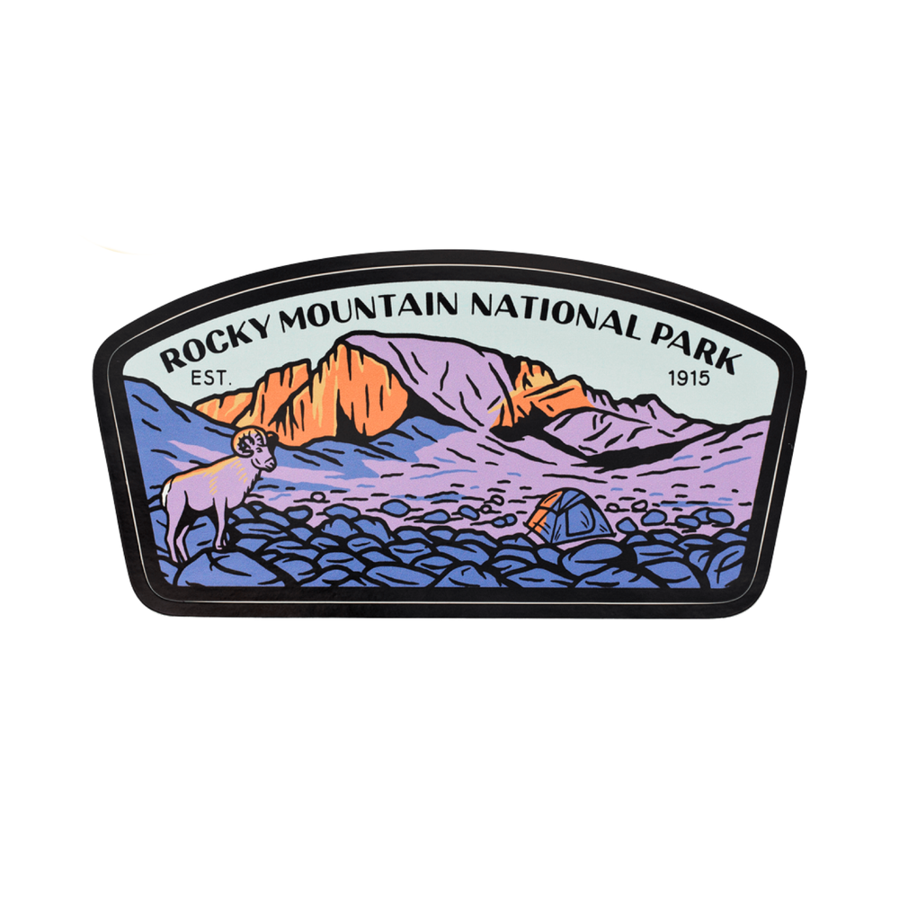 Rocky Mountain National Park sticker weatherproof bumper vinyl decal