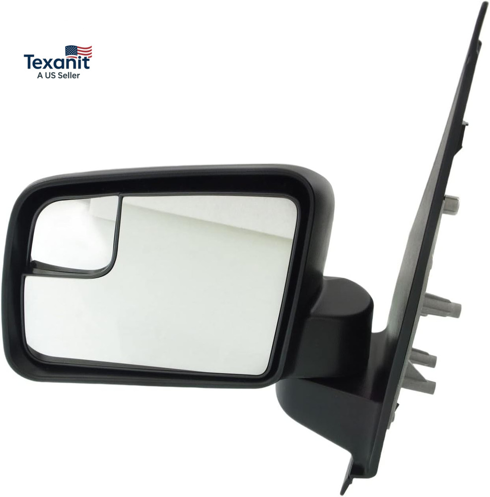 Mirror Compatible with 2011-2013 Ford Transit Connect Driver Side, Manual Glass,