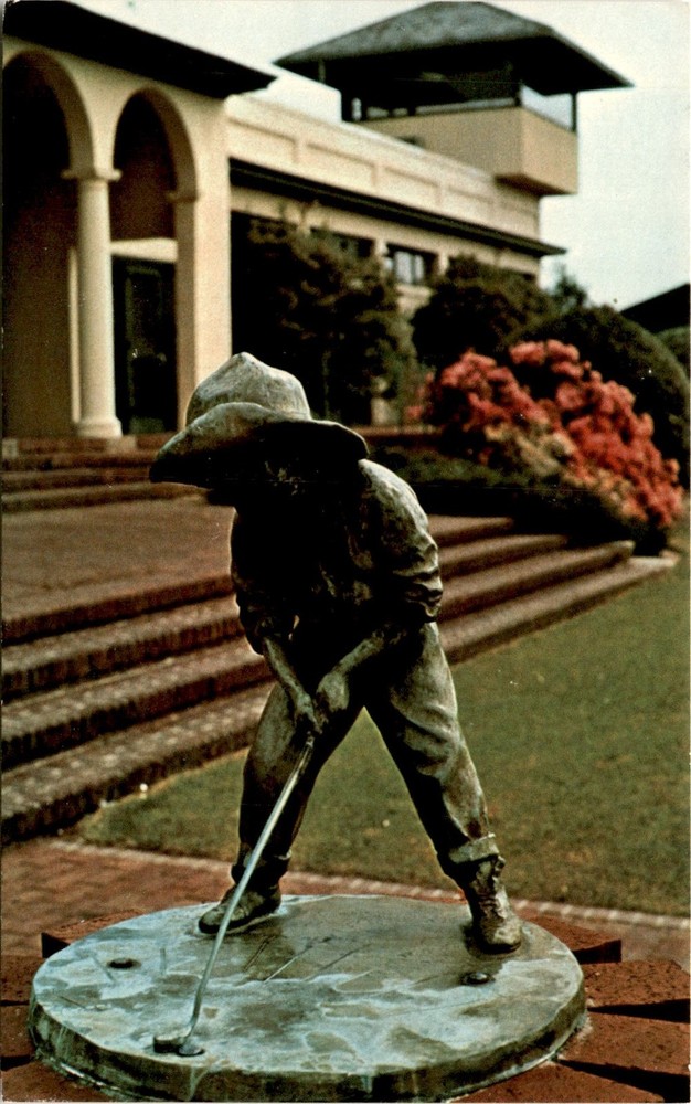 Pinehurst Country Club, Pinehurst, N.C., Putter Boy, Lucy Richards, Postcard