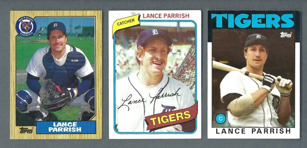 Lance Parrish Lot ⚾ 3 Sharp Baseball Cards 80's/90's ⚾ Detroit Tigers