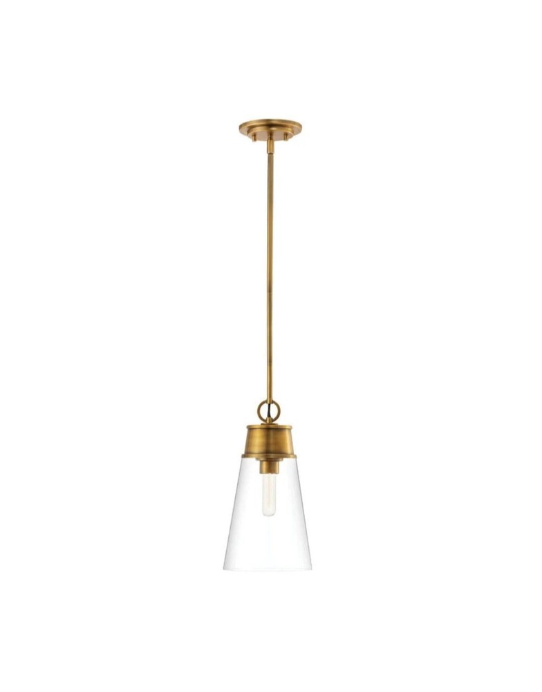 Z-Lite 2300P8-RB Wentworth 1 Light 7.5 inch Rubbed Brass Pendant Ceiling Light