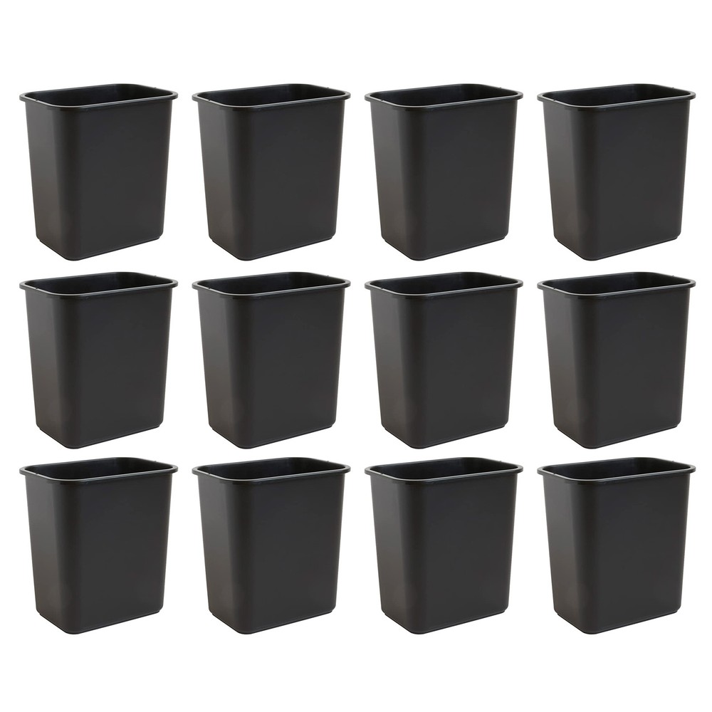 United Solutions 7 Gallon / 28 Quart Space Saving Trash Wastebasket, Fits Und...