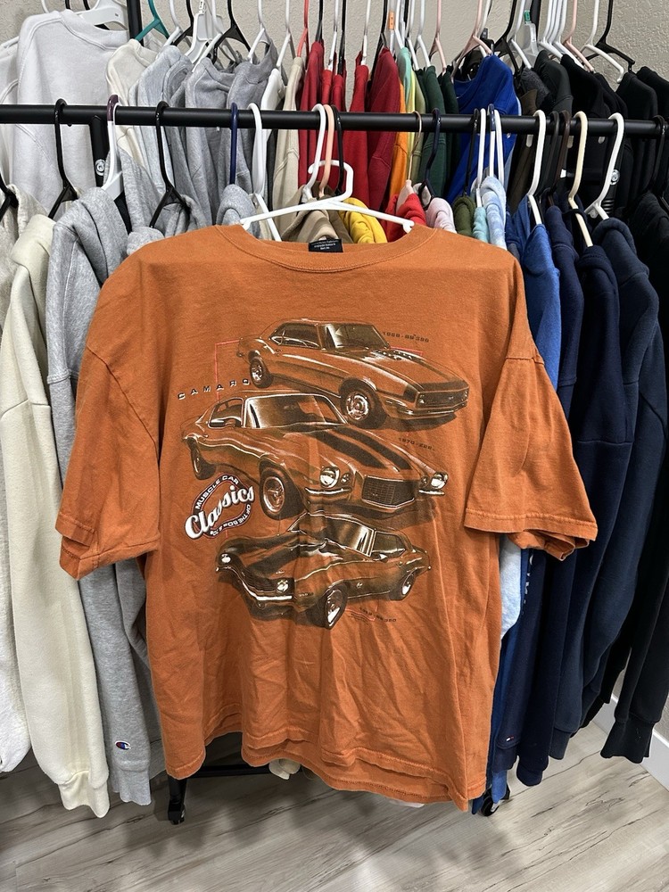 Vintage 90s General Motors Design Camaro Graphic Camaro Car T-Shirt Mens XL