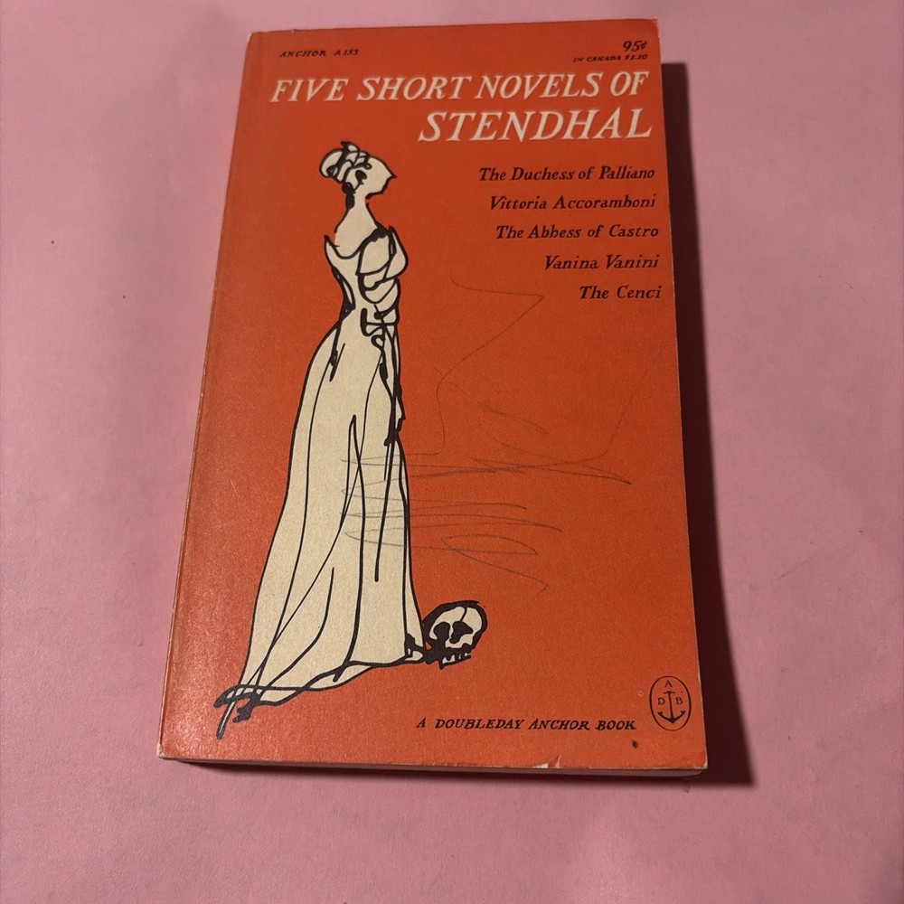 Five Short Novels Of Stendhal, 1958 PBK. Cover & Typography By Edward Gorey PB