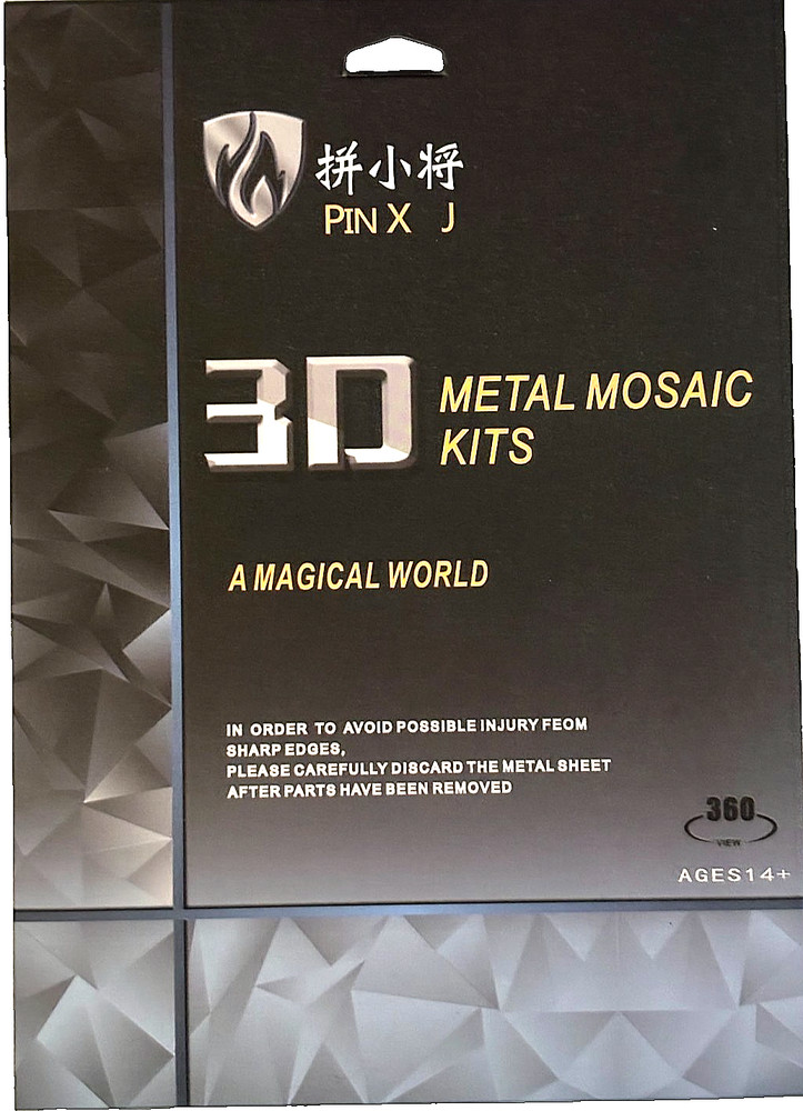 3D Metal Mosaic Puzzle Kit — Build Your Own Detailed Model