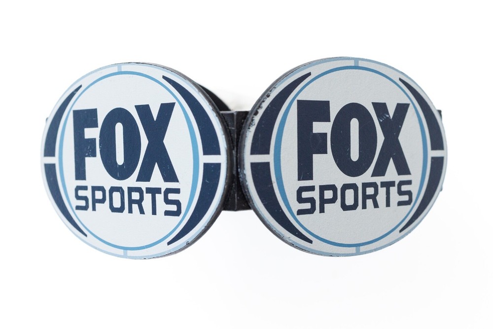 Fox Sports Mic Flag Network Television Microphone Skirt NASCAR NFL Broadcast