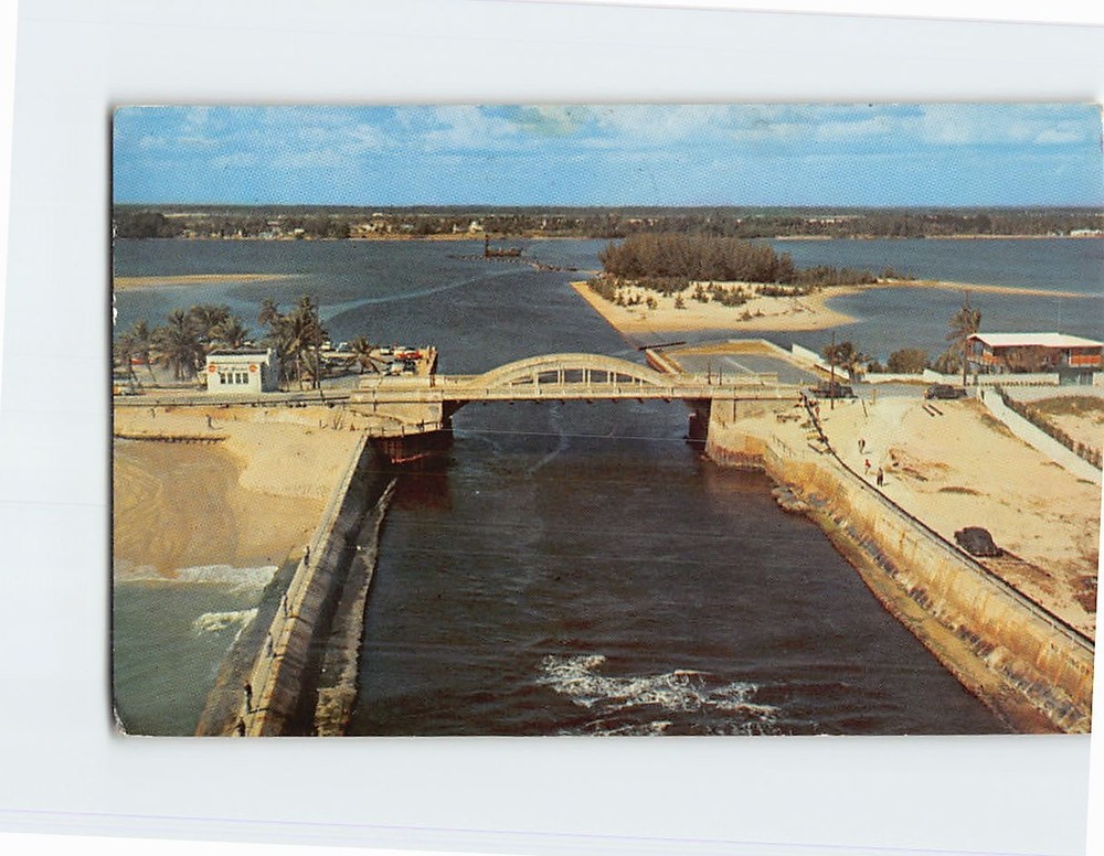 Postcard Boynton Inlet Fisherman's Paradise Boynton Beach Florida USA