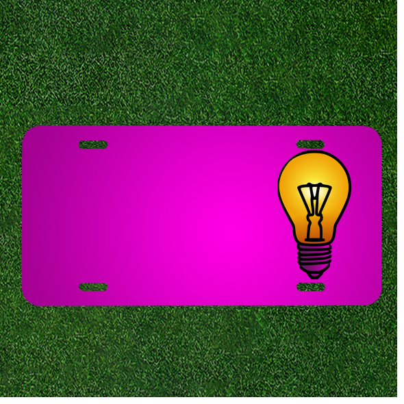 Custom LED Car License Plate with Personalized Name Lighting