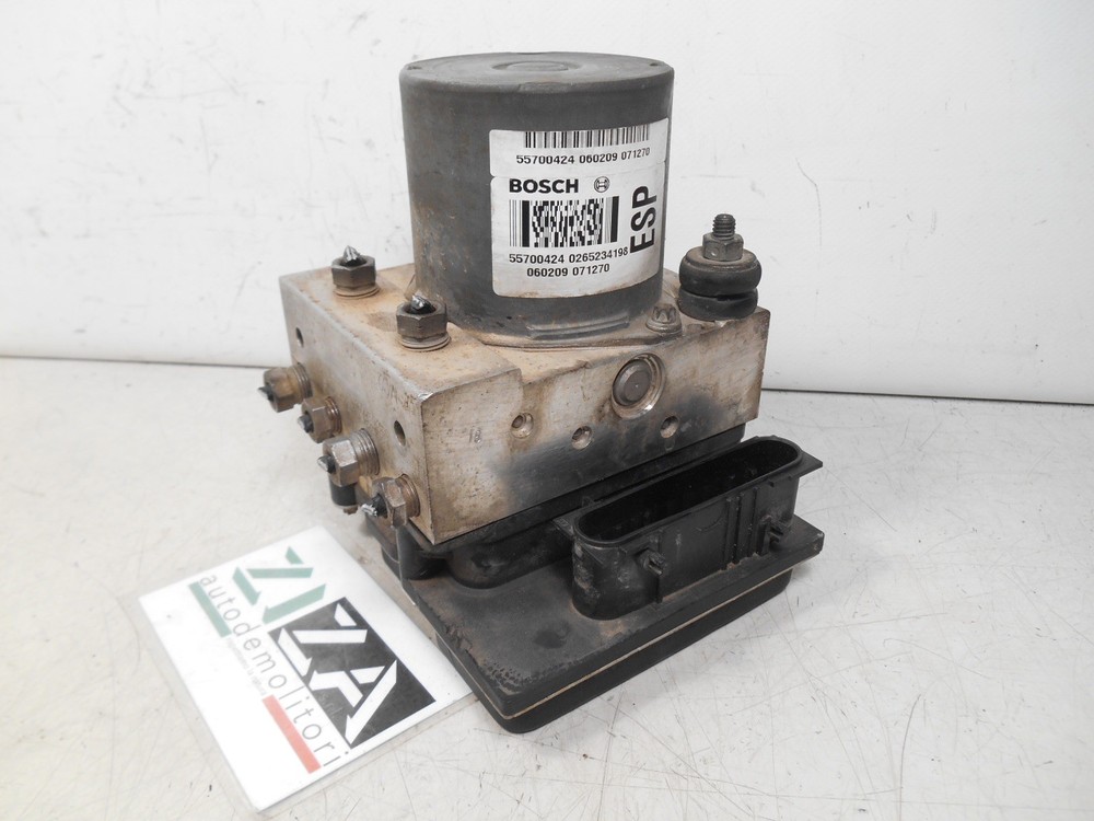 ABS Control Module Fiat Grande Punto 2006 55700424 0265950401 0265234198-image