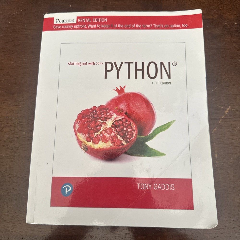 Starting Out with Python [RENTAL - Paperback, by Tony Gaddis - Very Good