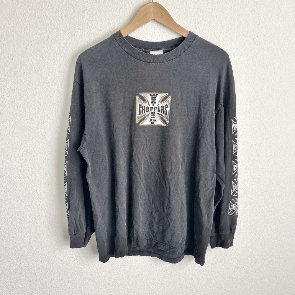 Vintage West Coast Choppers Long Sleeve T Shirt Jesse Who Tag Biker Large