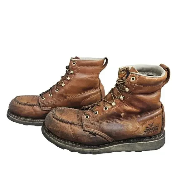 Thorogood Men's Size 9.5 EE American Heritage Maxwear Wedge Safety Work Boots Made in USA