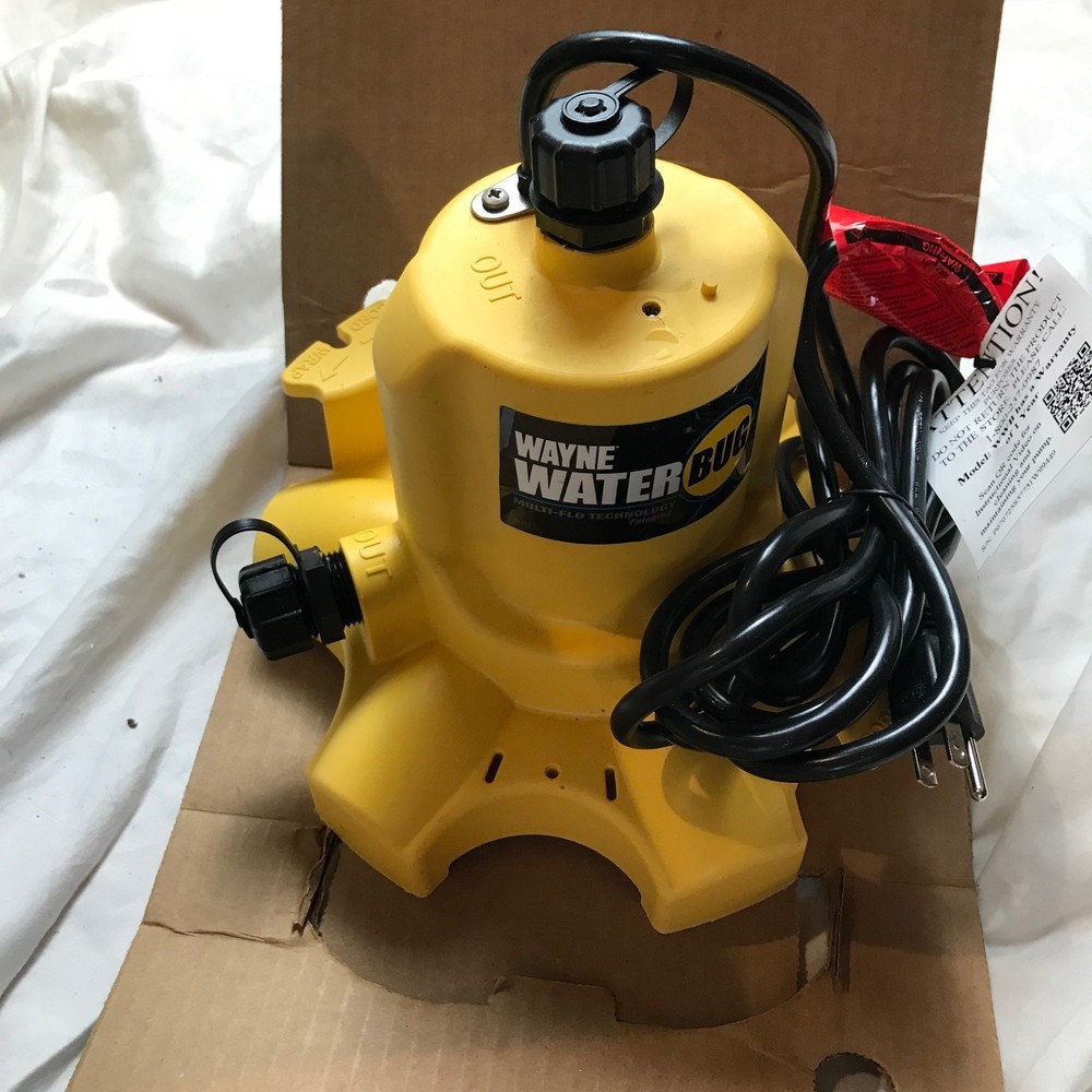 Wayne WWB WaterBUG Submersible Pump with Multi-Flo Technology
