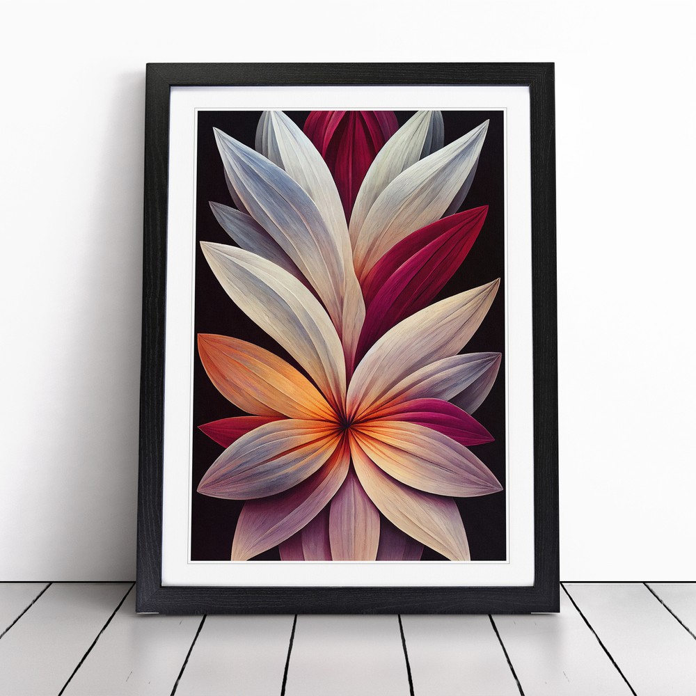 The Glowing Flower Wall Art Print Framed Canvas Picture Poster Decor Living Room