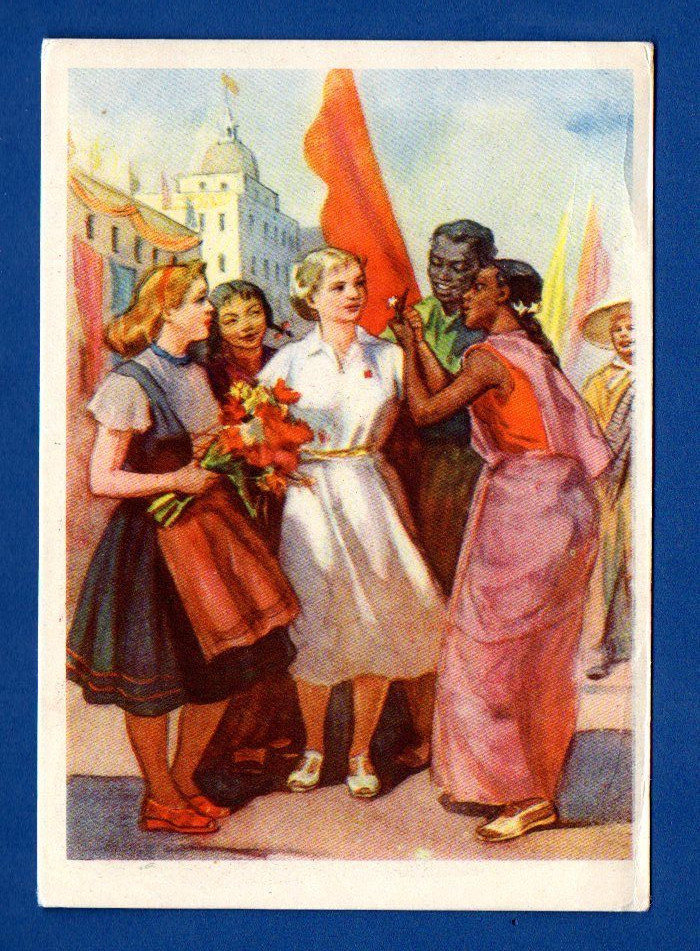 Russia Russland Propaganda By Sergeeva Vintage Postcard 799