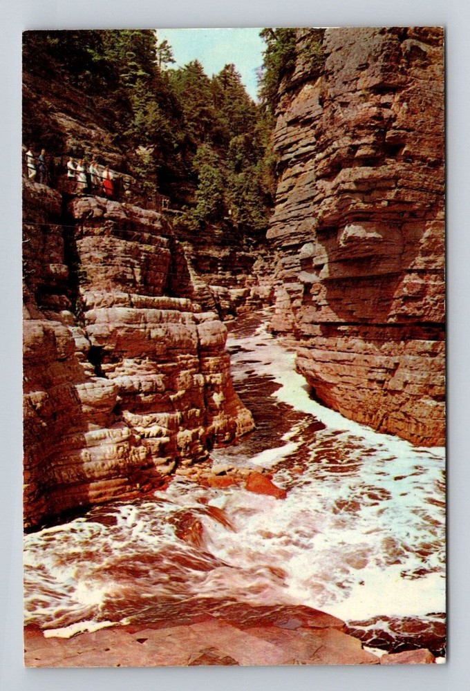 Ausable Chasm NY-New York, Hell's Gate, Antique, Vintage c1968 Souvenir Postcard
