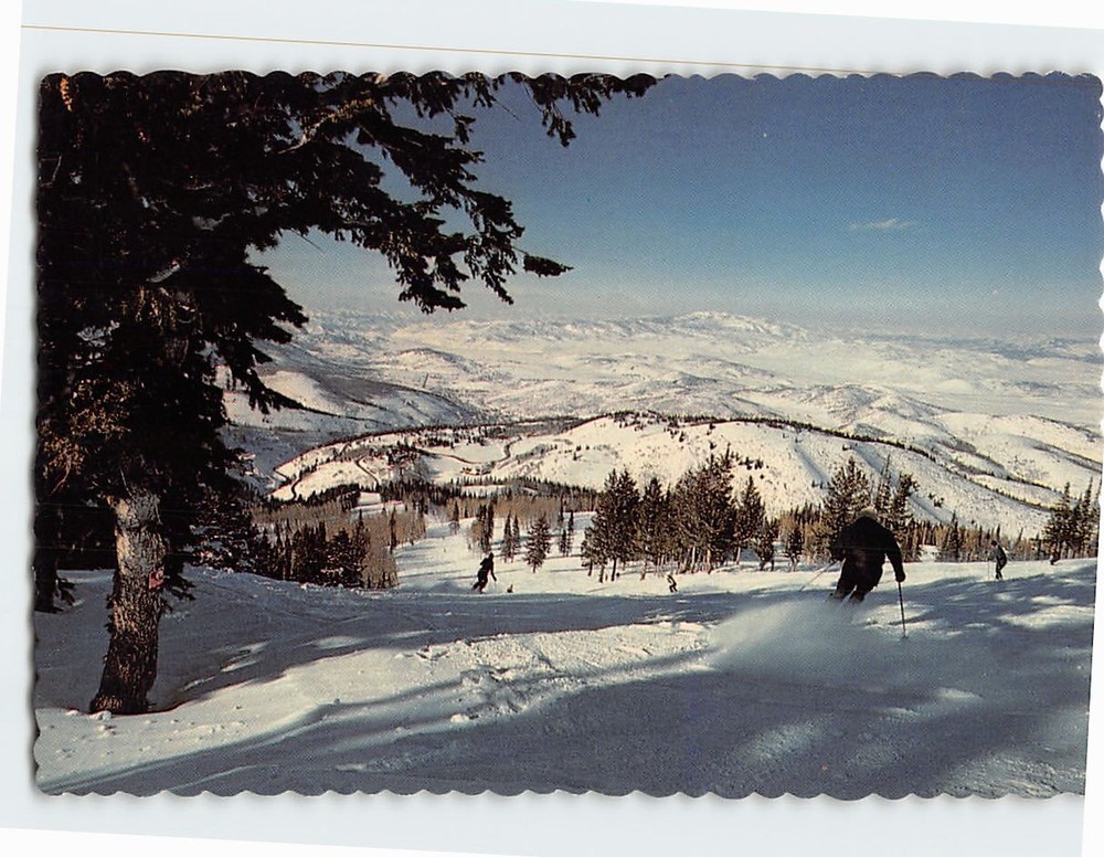 Postcard Deer Valley Resort from the Summit of Bald Mountain Park City Utah USA
