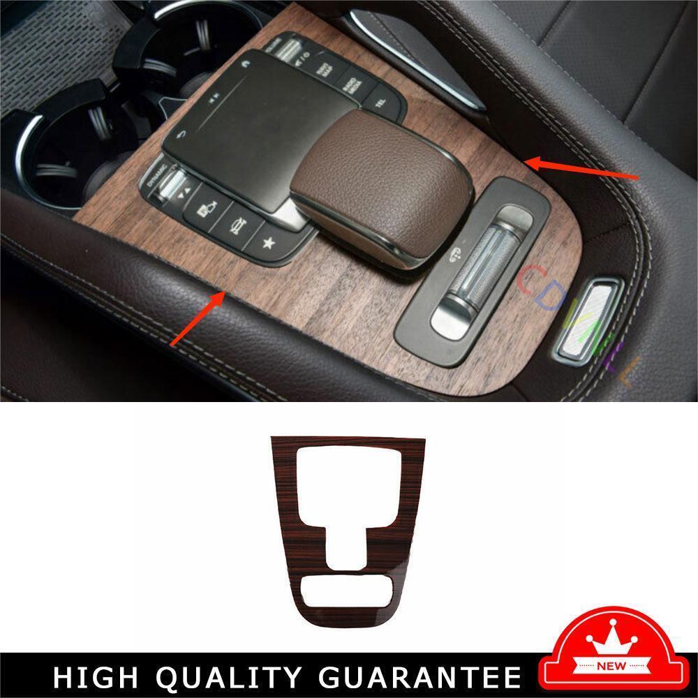 Central Console Gear Shift Panel Trim Wood Grain for 2020-2023 Benz GLE GLS
