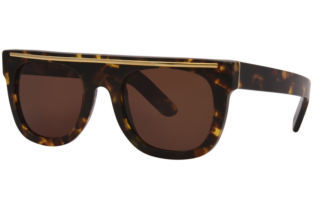 RetroSuperFuture Flat-Top Ciccio 598 Havana Brown 50mm Sunglasses SS12