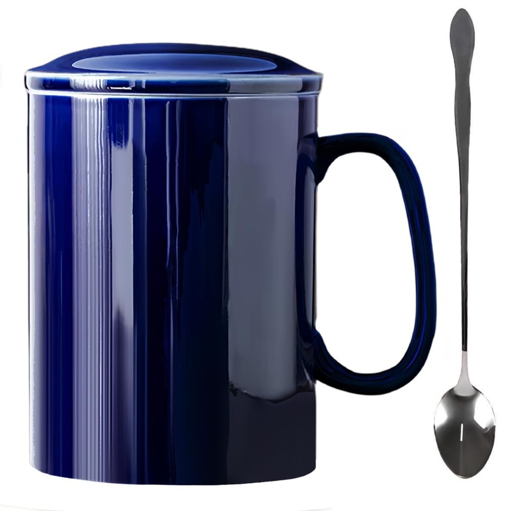 Extra Large Coffee Mug 33 oz, Super Big Ceramic Mug with Lid and Handle, Oversiz